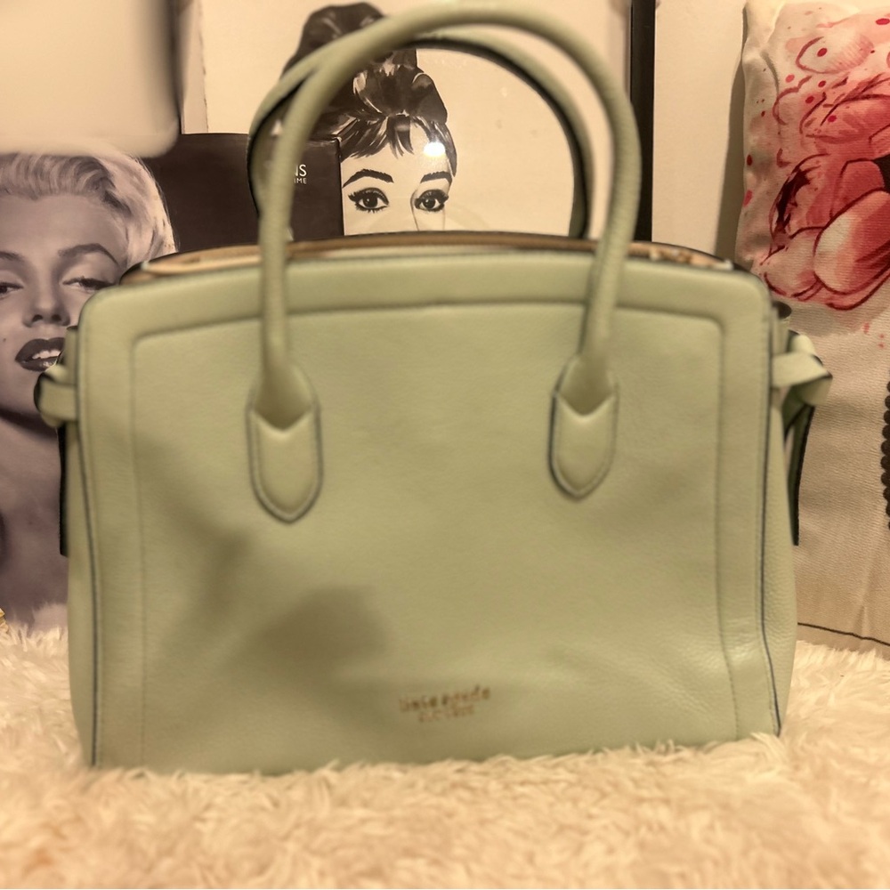 Kate Spade Light Green Satchel Bag